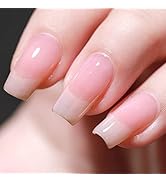 FZANEST Nude Gel Nail Polish LED UV Jelly Milky Transparent Sheer Natural Color Gel Polish French...