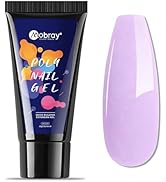 Mobray Poly nail Gel, 60g Light Purple Poly Extension Nail Gel for Thickening Nail Beauty, Trendy...