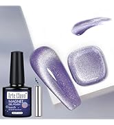 Arte Clavo 10ml Cat Eye Gel Nail Polish Bright Purple Violet Gel Polish with Magnet UV Soak Off M...