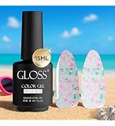 GLOSS Gel Nail Polish | Chunki Pink 15ml 1 pcs - HEMA Free Gel Polish, Pink Soak Off UV LED Gel P...