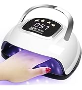 LKE UV Nail Lamp, Nail Dryer 220W UV Light for Nails with 4 Timers UV LED Nail Lamp Nail Dryer Ge...