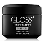 GLOSS Rubber Base Gel Polish | 30ml Professional Rubber Base Coat Gel for Long-Lasting Adhesion, ...