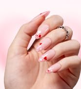 Beetles 30 Pcs Gel Nail Kit Valentine's Day Gel Nail Polish Kit with U V Light -6 Colors Red Cat ...