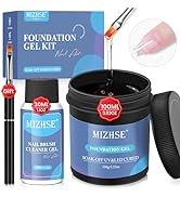 MIZHSE 100ML Gel Base Coat for Gel Nail Polish, Super Large Capacity Base Coat Nail Polish Soak O...