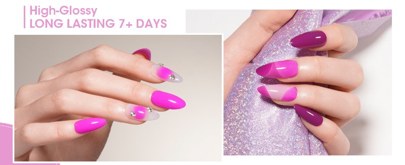 purple nail polish set