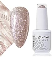 Arte Clavo 15ml Gold Glitter Gel Nail Polish Glitter Gel Nail Polish,Led UV Gel Polish Diamond Sp...