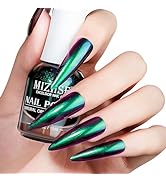 MIZHSE Chameleon Nail Polish, Green Nail Polish Air Dry Fast, 15ml/0.5 fl oz High Glossy Shiny Na...