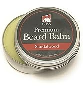 G.B.S Premium Beard Balm - All Natural Sandalwood - Leave in Conditioner - Styles Strengthens and...