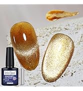 Arte Clavo 10ML Cat Eye Gel Nail Polish 1Pc Champagne Meteor Flashing Gold Gel Polish with Magnet...