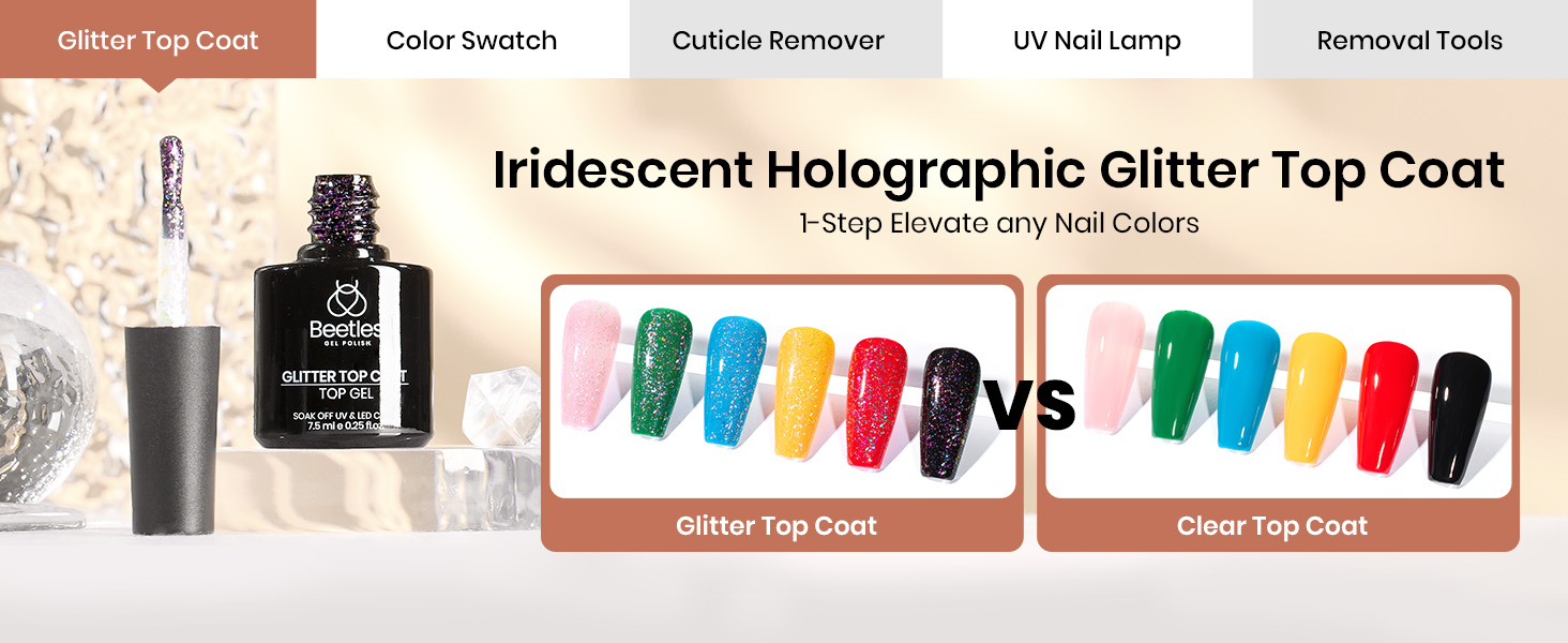 Beetles Gel Nail Polish Kit with U V Light