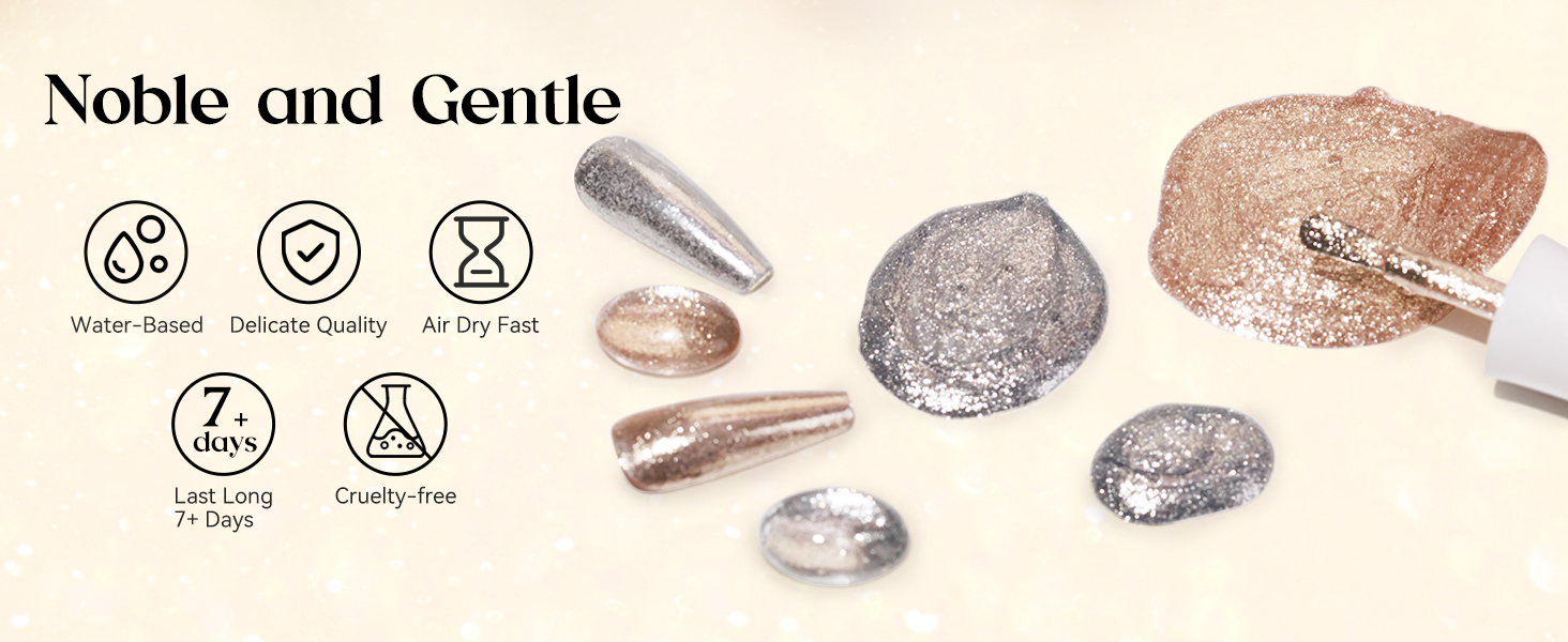 Silver and Gold Nail Polish