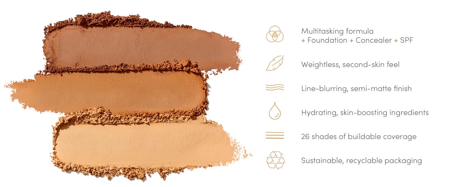 PurePressed Base Mineral Foundation Features and Benefits