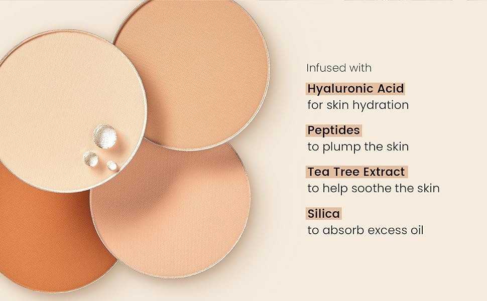 JOAH perfect complexion powder foundation full coverage pressed powder medium coverage