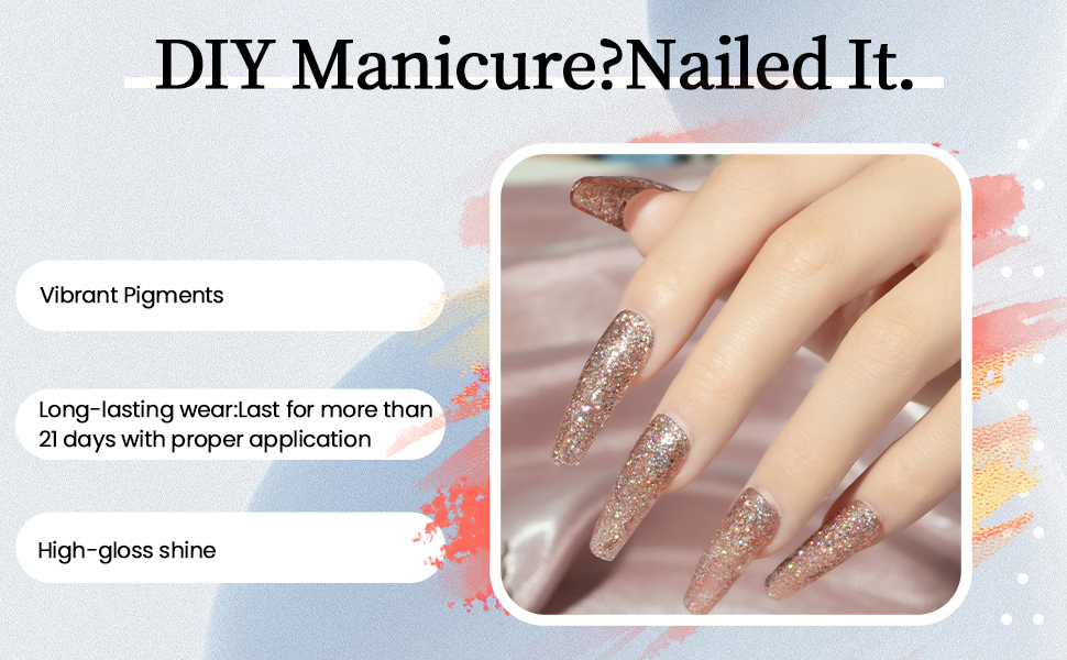 pink glitter nail polish