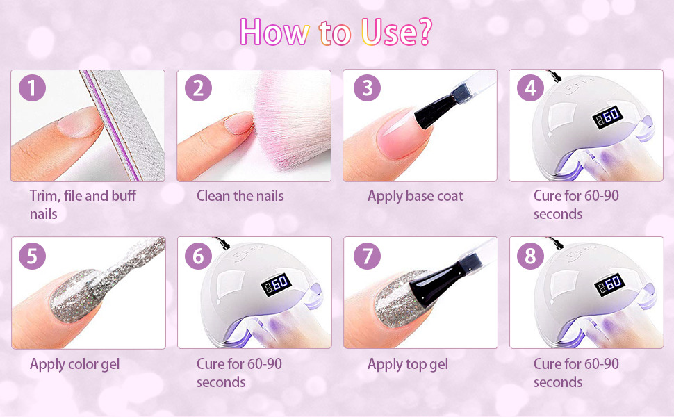 diamond glitter gel nail polish 