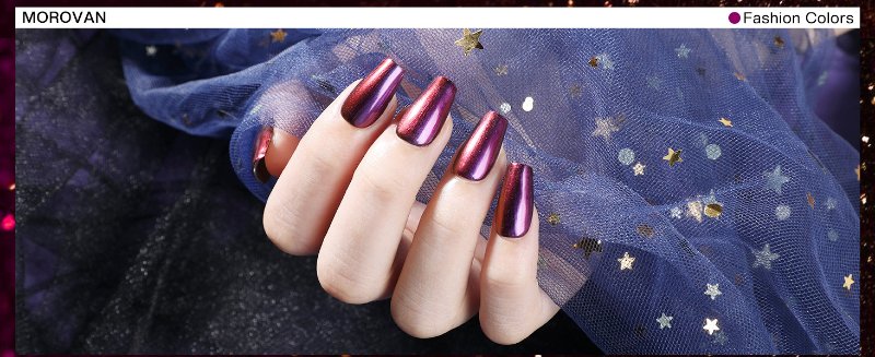 Holographic Metallic Nail Polish Set