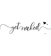 SUPERDANT Get Naked Bathrom Wall Stickers Vinyl Wall Decals Decor Stickers DIY Letter Funny Quote...