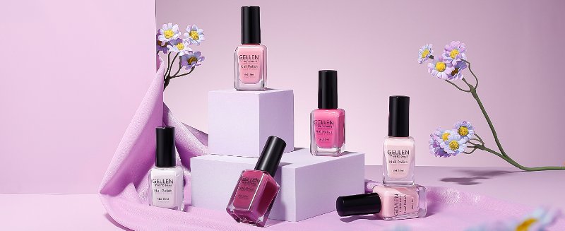 purple nail polish set