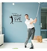 SUPERDANT Golf Wall Stickers Inspirational Quotes Wall Sticker Play Golf Large Sports Room Kid's ...