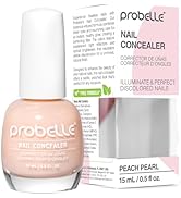 Probelle Illuminating Nail Concealer, Sheer Long Lasting Brightening Nail Polish for yellowing di...