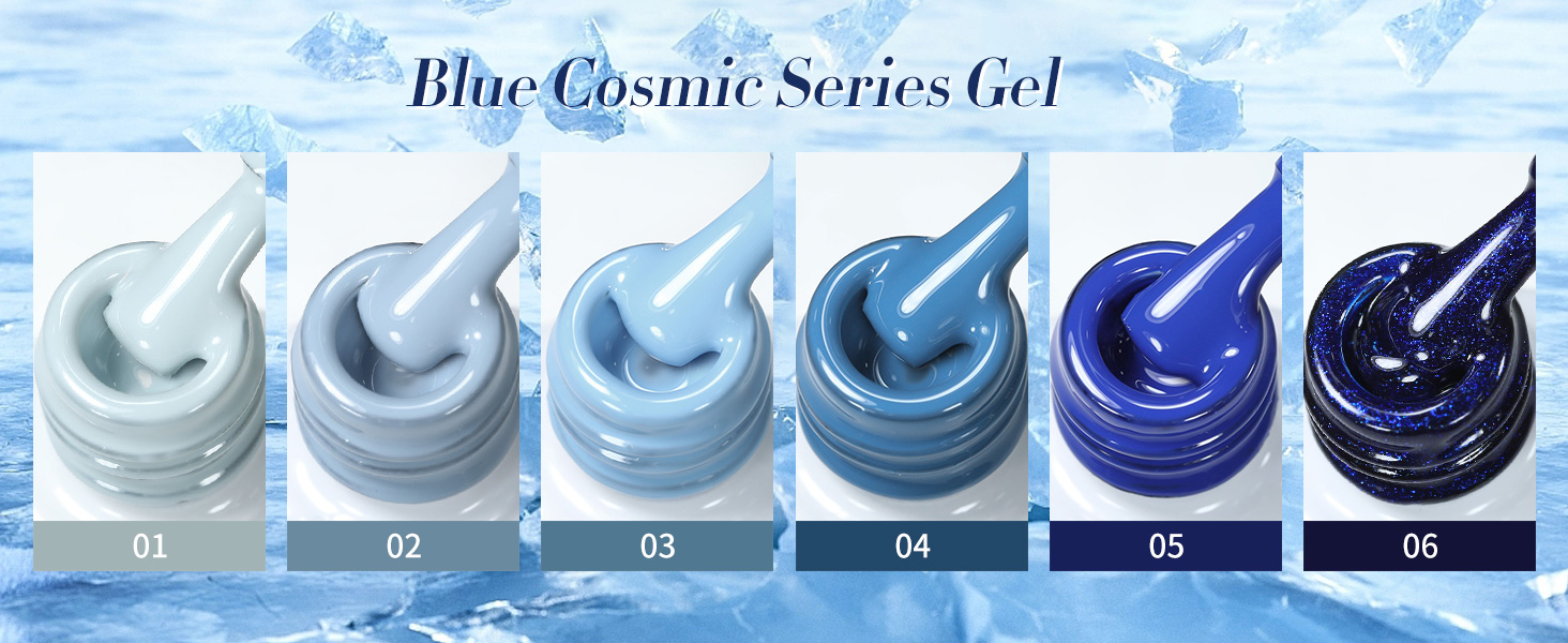 blue gel nail polish