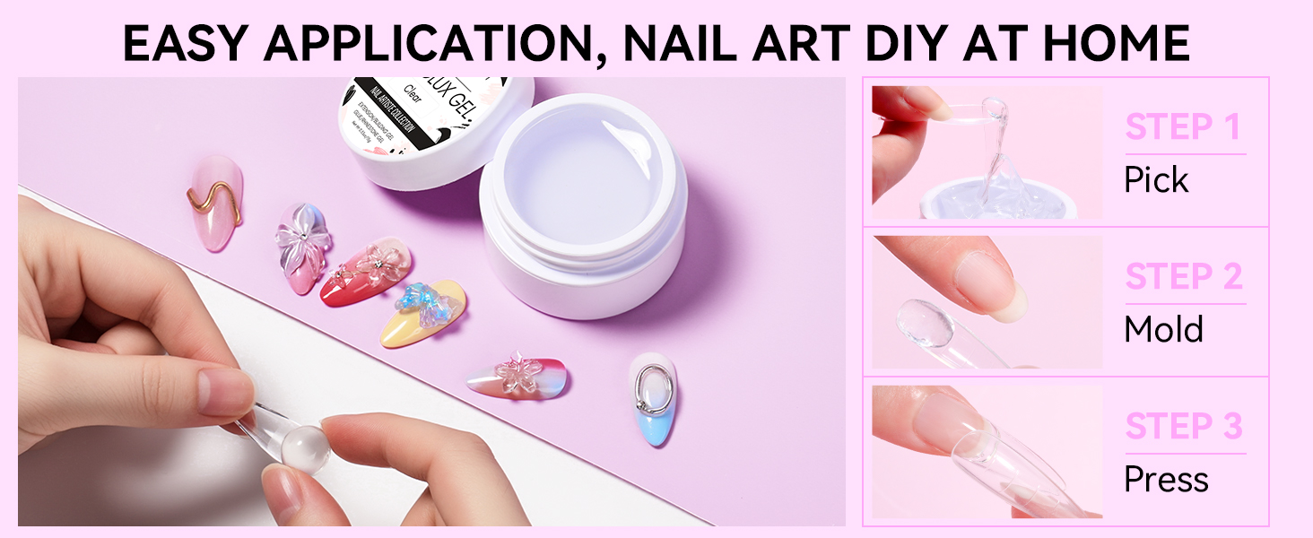 3d gel nail art