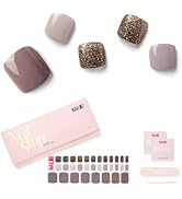 NAILOG Semi Cured Gel Nail Strips, Toe Nail Polish Strips with Glossy Gel Finishing | Buy 3 Get 1...