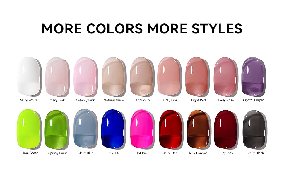 MAYCHAO Jelly Gel Nail Polish