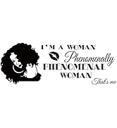 SUPERDANT Inspirational Wall Sticker I am a Phenomenal Woman Quotes Woman Avatar Pattern Women's ...