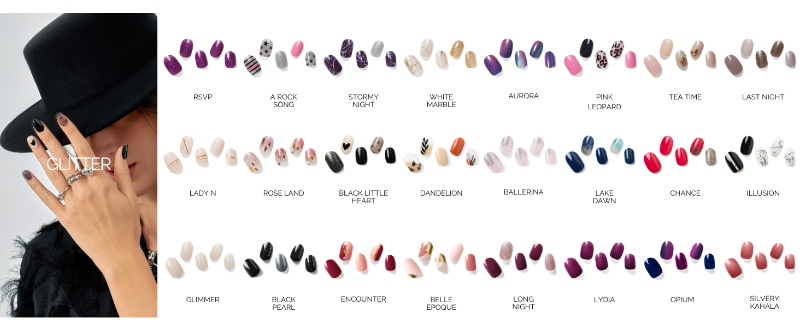Glitter Gel Nail Strips