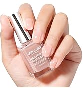 GELLEN 4-In-1 Nude Illuminating Nail Concealer Base Coat Polish, Nail Strengthener Ridge Filler f...