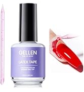 Gellen Liquid Latex for Nails, 15ml Nail Peel off Cuticle Guard for Nail Polish with Plastic Nail...