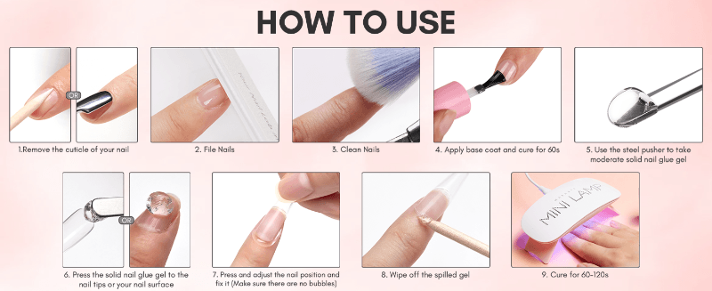 nail glue gel gel builder gel moldeador solido para uñas nail gel builder