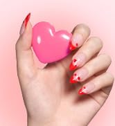 Beetles 30 Pcs Gel Nail Kit Valentine's Day Gel Nail Polish Kit with U V Light -6 Colors Red Cat ...