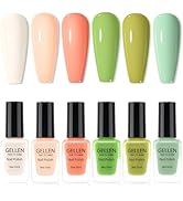 Gellen Spring Summer Regular Nail Polish Non Gel, Fast Air Drying Traditional Nail Polish No UV L...