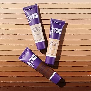 Rimmel Stay Matte Liquid Mousse Foundation in fair porcelain, sun beige and deep chocolate