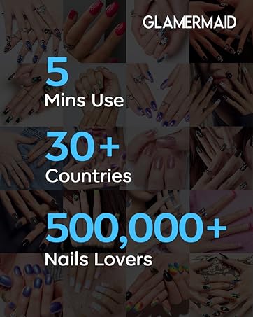glamermaid press on nails