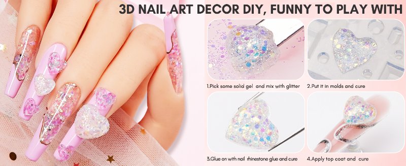 gel solido para uñas kit completo poly gel nail kit for beginners with everything polygel nail