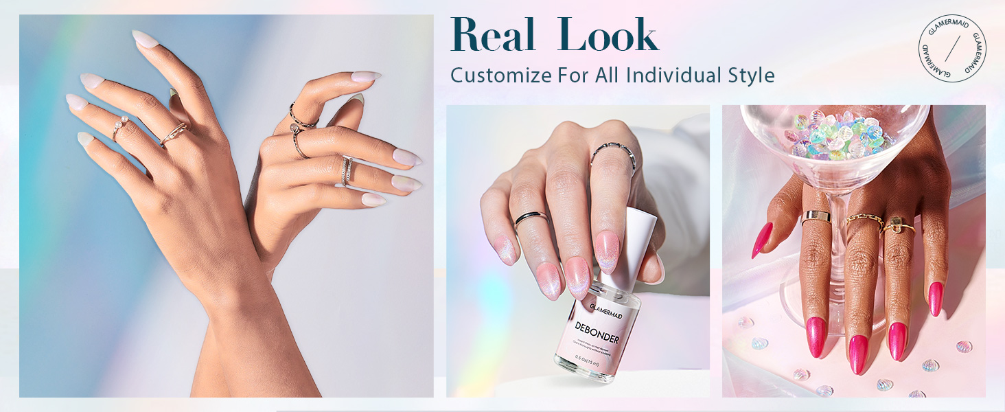 glue on nails for women