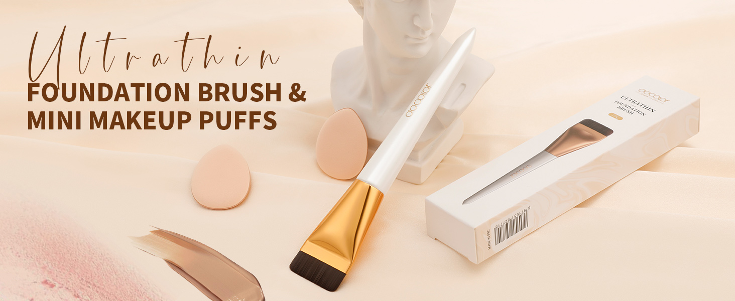 foundation brush and mini puff set