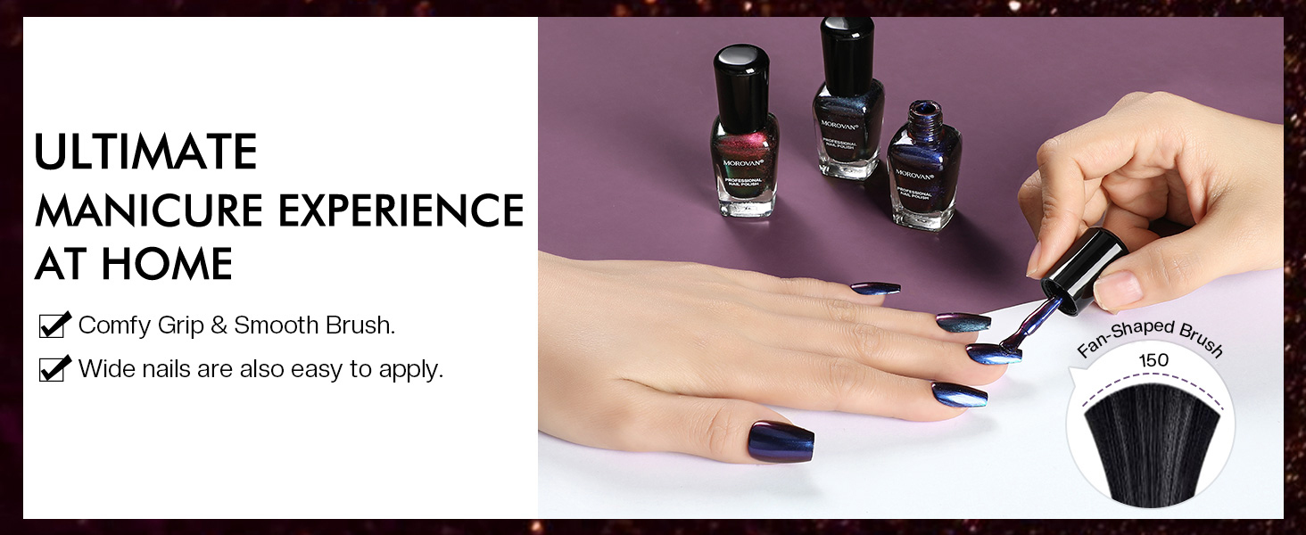 Holographic Metallic Nail Polish Set