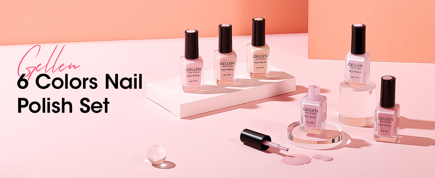 Nail Polish Nude 6 Colors