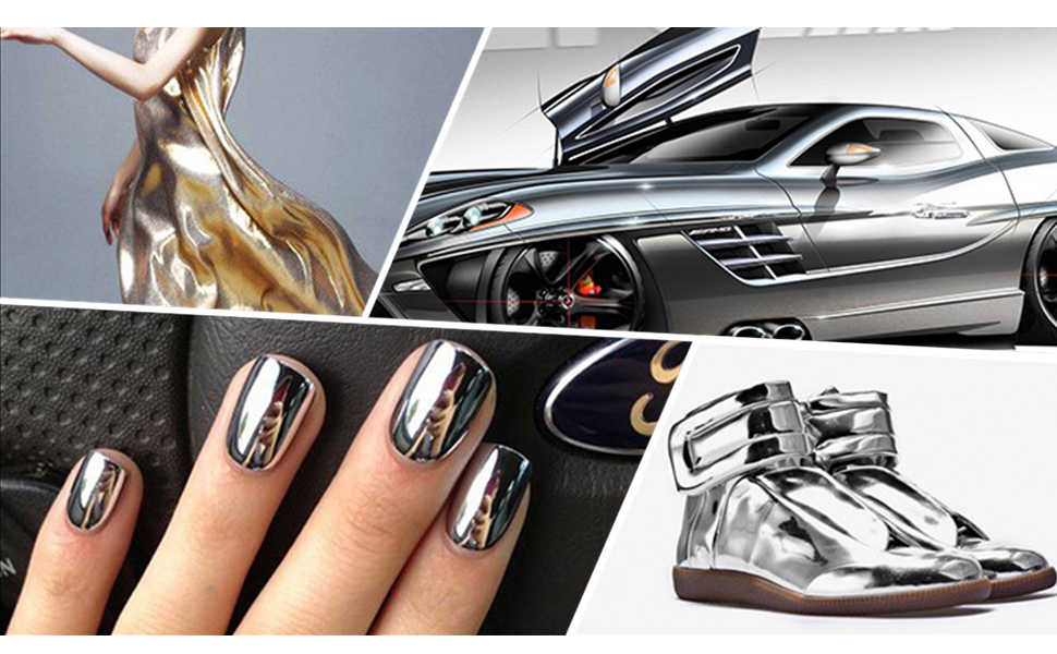 metallic silver gold nail polish metallic nail polish mirror effect pink black glitter shimmer gel