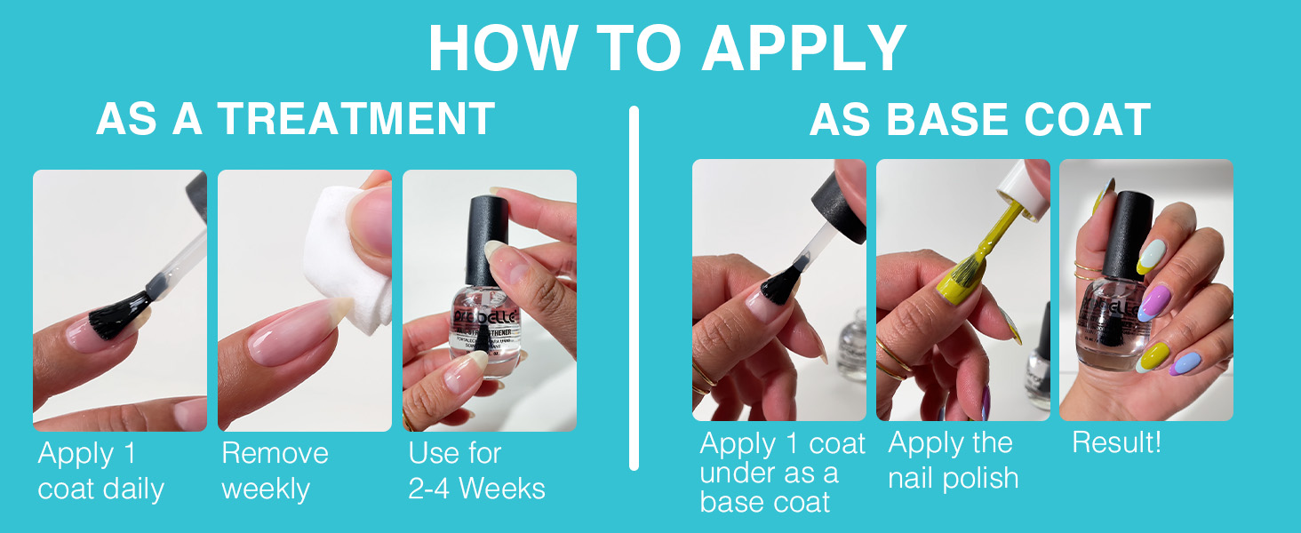 how to apply nail nails strengthener base coat daily nail polish under