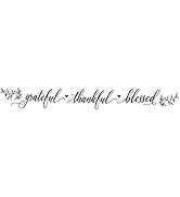 SUPERDANT Inspirational Quotes Wall Sticker Grateful Thankful Blessed Quotes Wall Decal Motivatio...