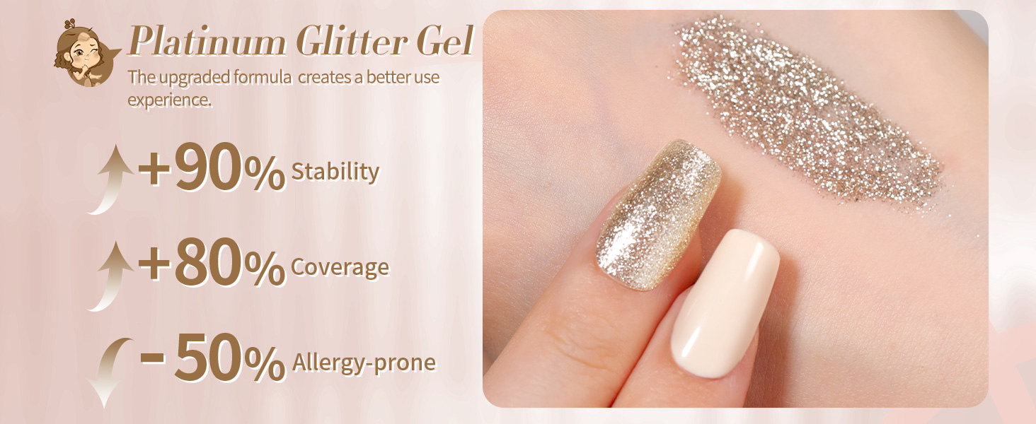 glitter gel nail polish