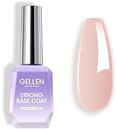 Gellen Rubber Base Gel For Nails, 18ml 0.6Oz Builder Base Gel Neutral Nude Gel Nail Polish, 4 in ...