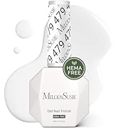 MelodySusie Hema Free Gel Nail Polish, 0.5 Fl Oz Thick White Gel Polish, Non Toxic, Long Lasting,...
