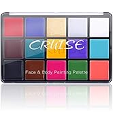 UCANBE Face Body Paint Oil, Professional 15 Colors FX Makeup Palette- Non Toxic Hypoallergenic Sa...