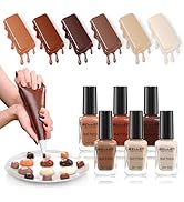 GELLEN Chocolate Brown Nail Polish Set, Fall Winter Brown Regular Nail Polish Quick Air Dry 6 Col...